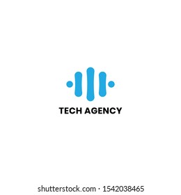 modern agency logo vector design sign symbol