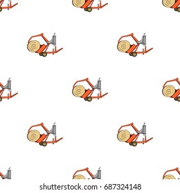 Modern agricultural machinery for  of hay and rolling circles.Agricultural Machinery single icon in cartoon style vector symbol stock illustration.