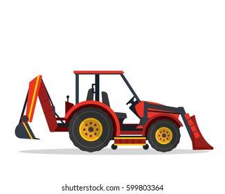 Modern Agriculture Farm Vehicle - Backhoe Loader Tractor