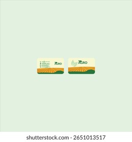 Modelo de Cartão de Negócios Agro Verde Folha Design Agricultura e Agricultura Business Identity Vetor.