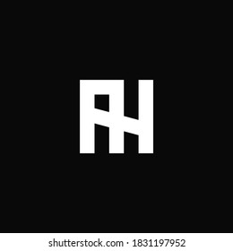 Modern AH letter logotype, minimalist monogram logo vekor