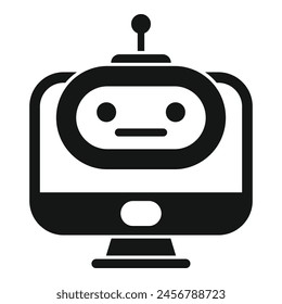 Moderne ai bot Support Icon einfache Vektorgrafik. Online-Chat. Unterstützung bei Arbeitsgesprächen