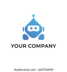 Modern AI Robots Logo Template