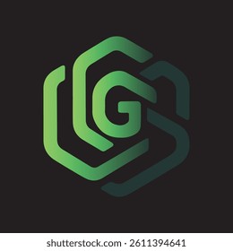 Modern AI-inspired vector logo with a geometric "G" and brain-like green gradient — ideal for tech, software, or AI branding.
