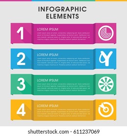 Modern aim infographic template. infographic design with aim icons includes radar, target, sligshot. can be used for presentation, diagram, annual report, web design. 