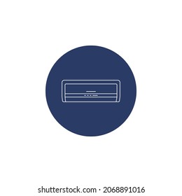 Vector de icono de aire acondicionado moderno