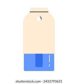 Humidificador de aire moderno. СHumidificador de niebla. Dispositivo para humidificar el aire en la casa. Ilustración vectorial en estilo de dibujos animados. Aislado sobre fondo blanco