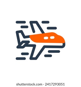 Vektorgrafik des modernen Flugzeugdesigns