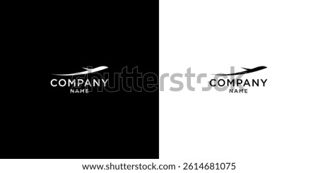 modern Airplane Logo Design up