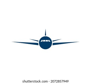 Logo del avión. Plantilla de diseño del logotipo del vector