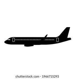 modern airplane silhouette vector design