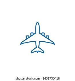 Modern Airplane Traveling Cargo Freight Icon Logo for all business company with high end look