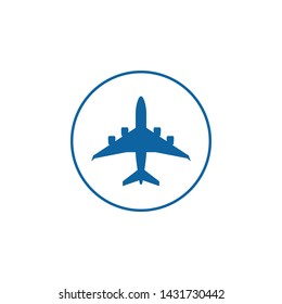 Modern Airplane Traveling Cargo Freight Icon Logo for all business company with high end look