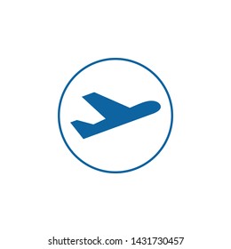 Modern Airplane Traveling Cargo Freight Icon Logo for all business company with high end look