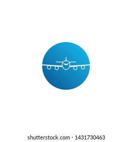 Modern Airplane Traveling Cargo Freight Icon Logo for all business company with high end look