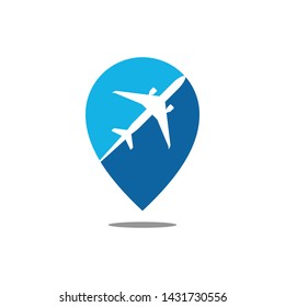 Modern Airplane Traveling Cargo Freight Icon Logo for all business company with high end look