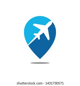 Modern Airplane Traveling Cargo Freight Icon Logo for all business company with high end look