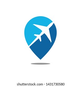 Modern Airplane Traveling Cargo Freight Icon Logo for all business company with high end look