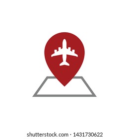 Modern Airplane Traveling Cargo Freight Icon Logo for all business company with high end look