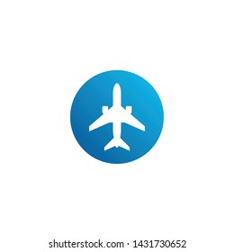 Modern Airplane Traveling Cargo Freight Icon Logo for all business company with high end look