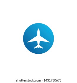 Modern Airplane Traveling Cargo Freight Icon Logo for all business company with high end look