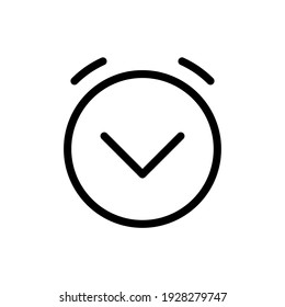 Modern alarm clock symbol. Timer icon vector illustration