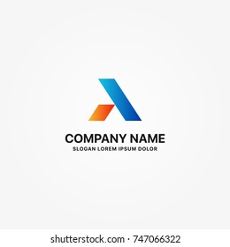 Modern alfa professional business logo graphic design or single icon vector