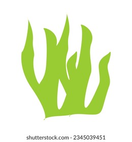 Modern algae plant abstract vector element