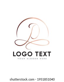 A modern and all thing luxury script letter type D logo template, Vector logo for business and company identity 