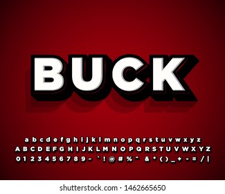 Modern alphabet design, strong bold text style