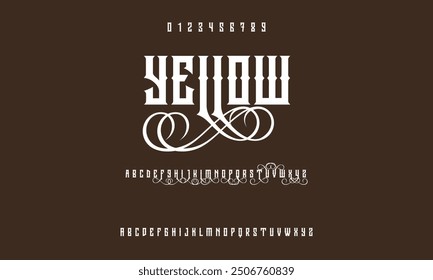 Modern alphabet font in digital format. Futuristic, fashion, sports, abstract urban design, and minimal technology typography.  a straightforward vector drawing that includes numbers