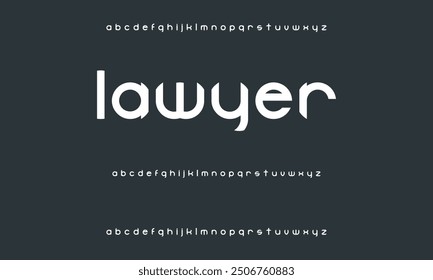 Modern alphabet font in digital format. Futuristic, fashion, sports, abstract urban design, and minimal technology typography.  a straightforward vector drawing that includes numbers