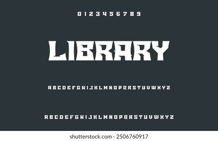 Modern alphabet font in digital format. Futuristic, fashion, sports, abstract urban design, and minimal technology typography.  a straightforward vector drawing that includes numbers