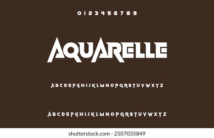 Modern alphabet font of the future. Urban typography fonts for sports, technology, digital, and film logos