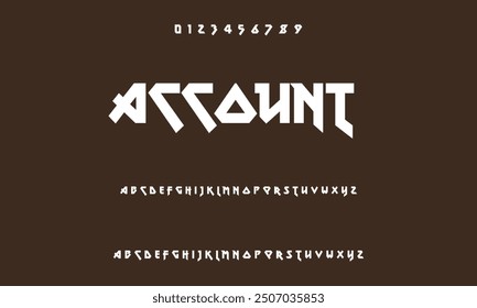 Modern alphabet font of the future. Urban typography fonts for sports, technology, digital, and film logos