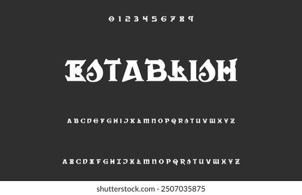Modern alphabet font of the future. Urban typography fonts for sports, technology, digital, and film logos