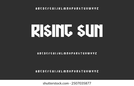 Modern alphabet font of the future. Urban typography fonts for sports, technology, digital, and film logos