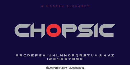 Modern alphabet font logo design