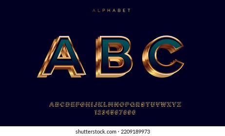 Modern alphabet font logo design