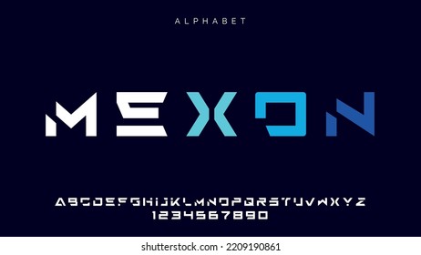Modern alphabet font logo design