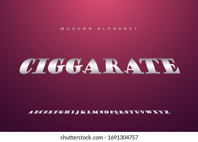 Modern alphabet font set. Modern Custom Lettering Designs for logo, movie, game. Typography sans serif fonts modern style. vector illustration