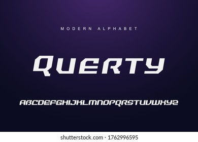 Modernes Alphabet-Schriftzeichen. Typografie moderne Stil Display Schriftart. Premium-Vektorgrafik