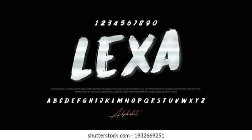 Modern Alphabet Font. Typography urban style fonts for technology, digital, movie logo design. vector illustration