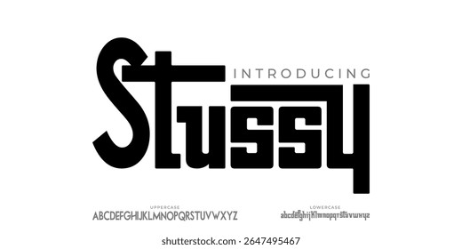 Modern Alphabet Font. Typography Urban Style Fonts for Industrial, Movie, Logo Design. Vector Illustration