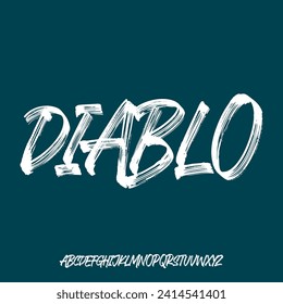 modern alphabet font vector set