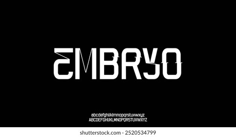 modern alphabet fonts. Abstract typography urban sport, techno, fashion, digital, future creative logo font. vector illustration