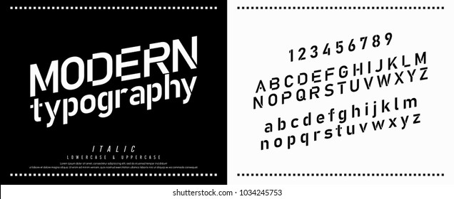 modern alphabet fonts and numbers. designs for logo, Poster, Invitation, etc. Typography italic font uppercase and lowercase. vector illustration