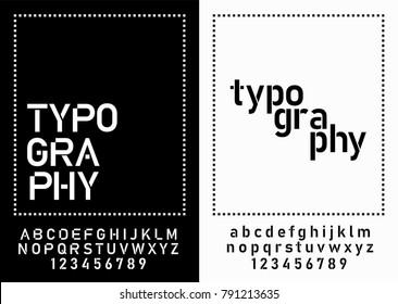 modern alphabet fonts and numbers. designs for logo, Poster, Invitation, etc. Typography font uppercase and lowercase. vector illustrator