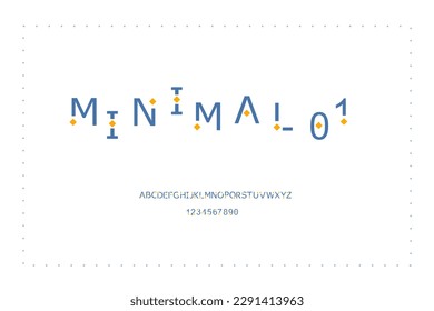 modern alphabet fonts set, minimal style.  Typography technology, electronic, movie, digital, music, future, logo creative font.  vector illustration