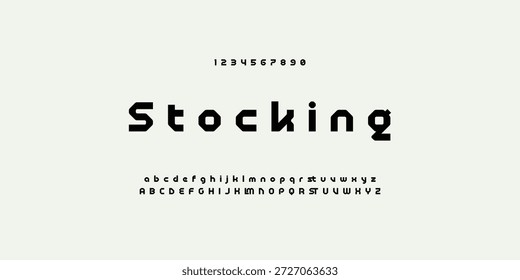Fontes do alfabeto modernas. Tipografia, Tecnologia, Lettering, Elegante, Moda, Designs, Fontes Serif, Maiúsculas. Ilustração vetorial